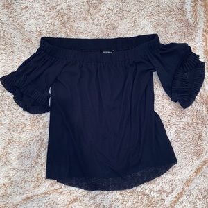 Navy off the shoulder top